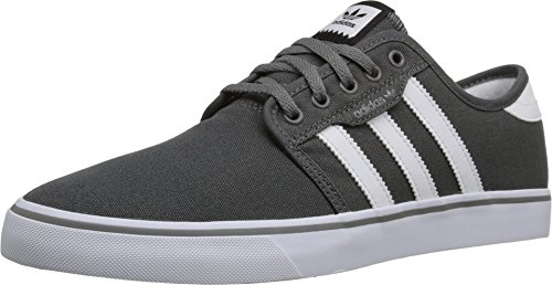 adidas Originals mens Seeley Running Shoe, Ash Grey/White/Black, 10.5...