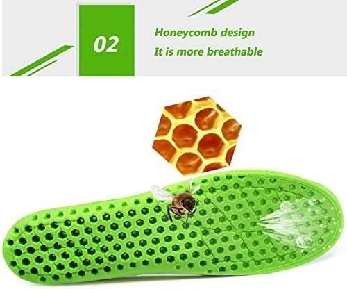 メンズ レディース 身長アップ インソール 通気性 ハニカム ヒール リフト 背が高い 靴パッド クッション インソール(カラー: