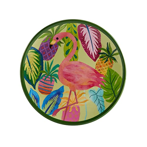 Fitz & Floyd Flamingo Fling Melamine Outdoor 12 Piece Dinnerware Set, Service For 4, Multicolor #TOP5