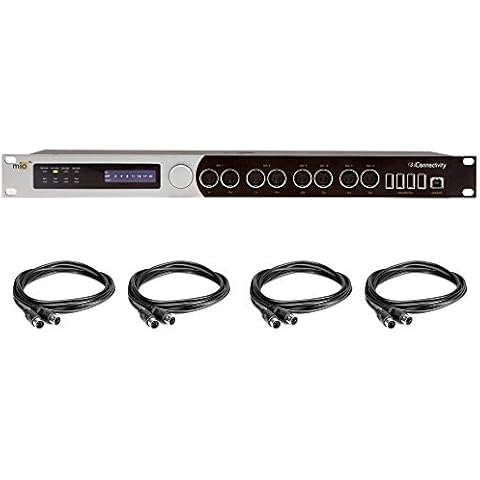 iConnectivity mioXL MIDI Interface with 4x MIDI Cable Male to Male Cable 10' Bundle Cover