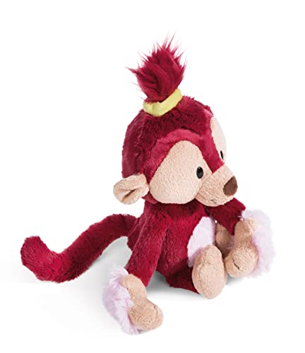 NICI-Peluche Scimmia Tuula 18cm Green, Colore Red