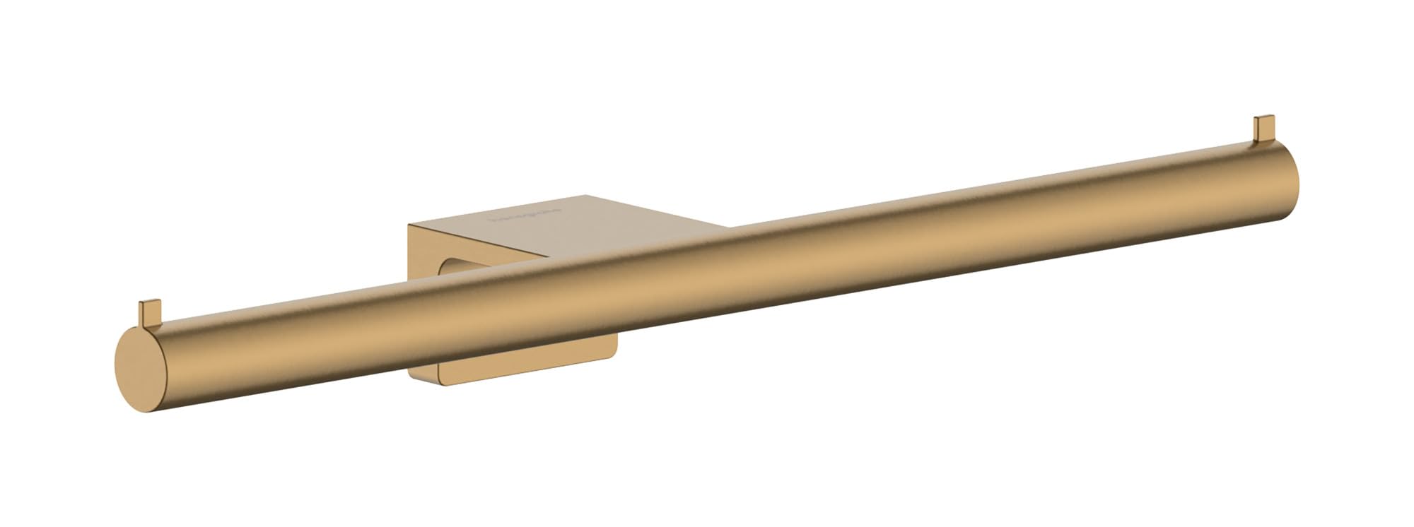hansgrohe AddStoris S - portarrollos Doble, portarrollos para Montaje en Pared, fijación Oculta, Accesorios de baño, Bronze Cepillado, 41768140