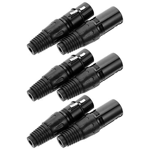 Conectores de cable de micrófono XLR de 3 contactos con diseño robusto para estudio DOITOOL