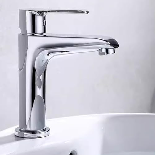 Robinet de lavabo compact monotrou pour optimiser l'espace des petits éviers
