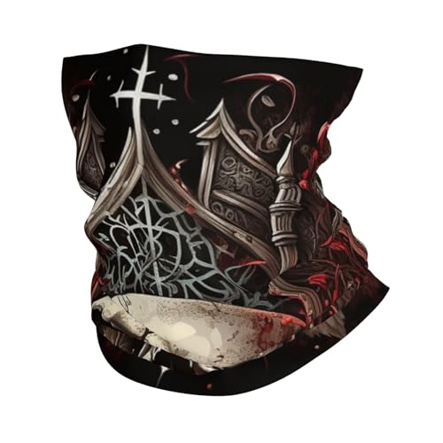 Balaclava Negro con Rosa Gótica Skull para Mujer y Hombre, Mascarilla de Cuello Elástica Transpirable para Motocicleta, Ciclismo, Esquí y Fiesta miniatura 1