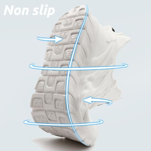 Image of Men Running Shoes Tennis Walking Gym Slip On Workout Athletic Fashion Sneakers Lightweight Breathable Sport Jogging Casual Shoe