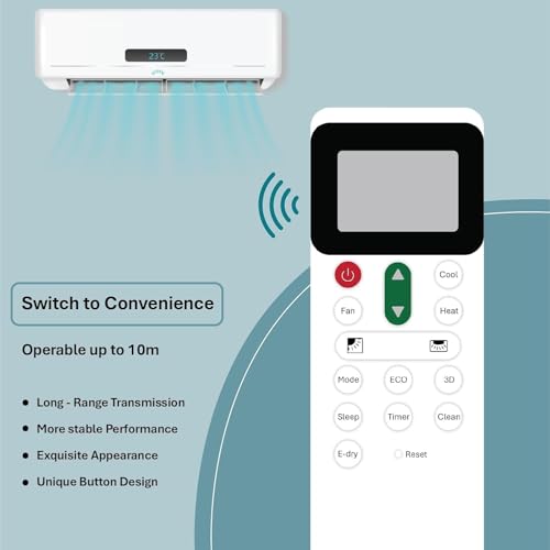 Image of BLACKSHEEP Compatible with Hitachi AC Remote for 1, 1.5, 2 ton with Backlit for Split /Window Air Conditioner - Please Match The Original Remote (AC 271)