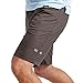 TRUEWERK Cloud Men's Work Shorts, Breathable, Moisture Wicking, Performance Utility Workwear, Deep Grey, L