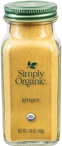 Simply Organic Ground Ginger Root, 1.64 Ounce, Non ETO, Non Irradiated, Non GMO, Complements Both Sweet & Savory Dishes
