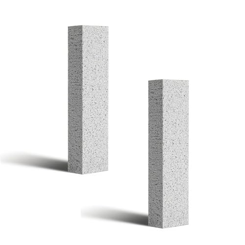 2 Pack Pumice Stone for Toilet Cleaning Pumice Sticks for Kitchen Oven Tile Cleaner Grill Kitchen Shower Bathroom Toilet Brush