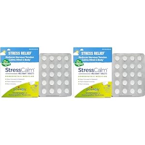 Boiron StressCalm for Relief of Stress, Anxiousness, Nervousness, Irritability, and Fatigue – 60 Count (Pack of 2)