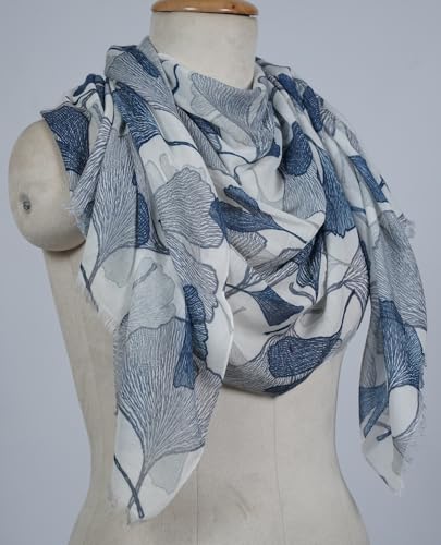 Image of VIC Cotton Modal Digital Print Scarf for Women | Digital Print Designer Stole | Soft Lightweight Luxury Wrap | Premium Cotton Modal Blend | 55 x 170 cm | VIC-SM-DP5517