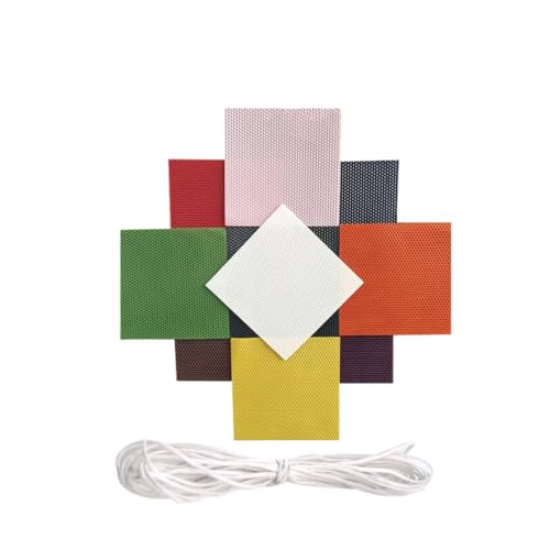 Kit para hacer velas artesanales con 10 láminas de cera natural BATHVEVE para practicar
