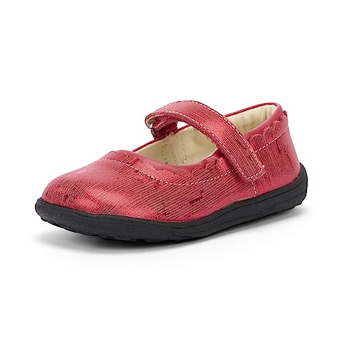 See Kai Run Jane II - Mary Jane Shoes Special Occasion Shoe for Girls, Red Metallic 6