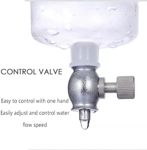 Cold Brew Drip Tower with Adjustable Water Flow,Cold Brew Drip Tower - 600ml Coffee Maker with Adjustable Valve, Reusable Stainless Steel Stand, Perfect DIY Ice Coffee & Tea Brewer for Cold