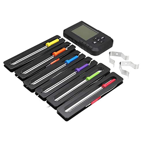 Bluetooth Barbecue Thermometer Edelstahl Clip Kochen einfacher Bluetooth Barbecue Thermometer BBQ Thermometer 6PCS / 4PCS Werkzeugmaschine (Farbe : B)
