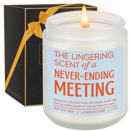 GSPY Scented Candle - Work Humor, Funny Office Gifts for Coworkers, Boss - Sarcastic Work Gifts,...