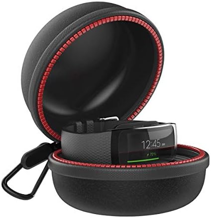 Bozhan Gear Fit 2 Charger Dock Case for Samsung Gear Fit 2, Protective EVA Hard Charging Holder Travel Cases Stand Compatible for Samsung Gear Fit2 / Gear Fit 2 Pro (Black)