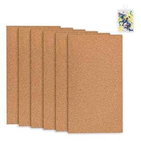 OLYCRAFT 2pcs Tableaux D’affichage Carrés 15x15cm Bois Non