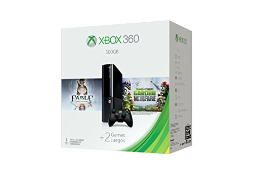 Xbox 360 500Gb Console - Fable Anniversary And Plants Vs Zombies: Garden Warfare Bundle #TOP1