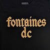 Rock Off officially licensed products Fontaines D C Gothic Band Logo T Shirt XL Black #1