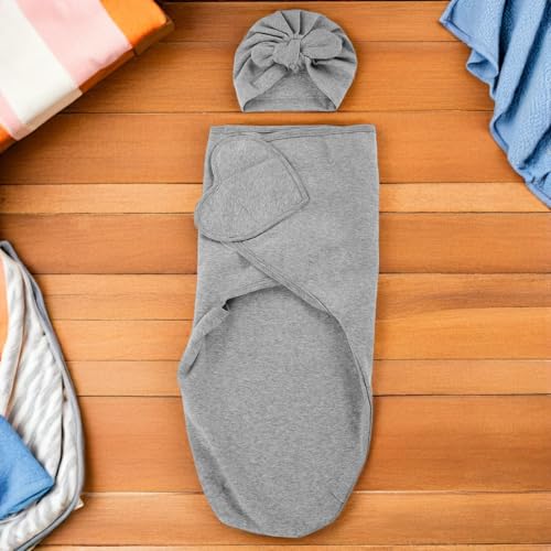 Langes pour bébé lot de 2 couvertures d'emmaillotage et bonnets - 7