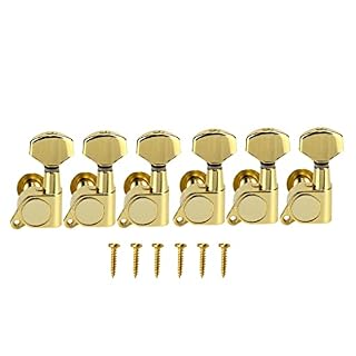 VUBLY Lot d’accordeurs de guitare scellés têtes de machine clés d’accordage chevilles 6R ou 6L petits boutons (couleur… - Les Beatles, Paul McCartney, John Lennon, RIngo Starr, George Harrison