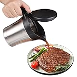 Premium Edelstahl Thermo Sauciere 750ML, Soßenspender Doppelwandig...