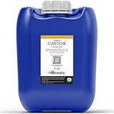 DIYBeauty Bulk Castor Oil - Unrefined, Expeller Pressed, USDA Organic - Large 2.5 Gallon Jerrican - 100% Pure & Undiluted Aceite De Ricino - for Skin, Eyelashes, Eyebrows, and Hair Growth