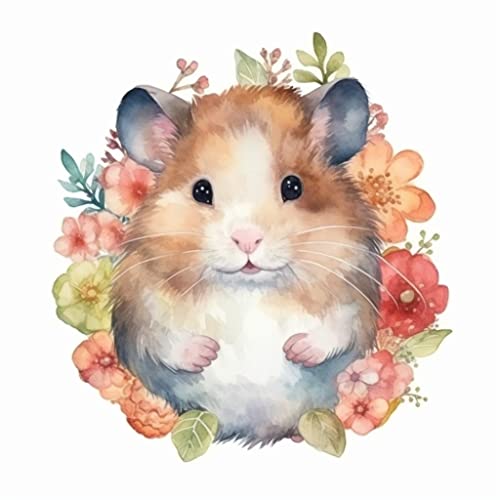 Image of Yoonek Graphics Hamster Vinyl Decal Sticker for Car, Laptop, Tumbler, More. #005535