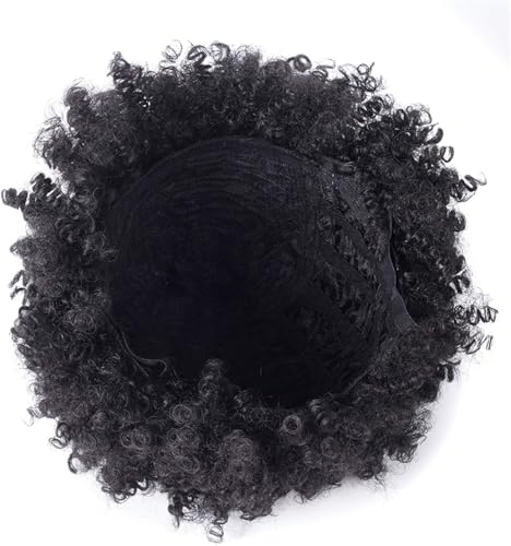 Curly Afro wigs, Clown Joker Malinga Unisex Funky Hair Wig (Black) for 70's 80's Retro Bollywood Party, Holi Party, Halloween,Funny wigs for party,Dressing Up & Costumes(999 BLK MLIGA 1P)
