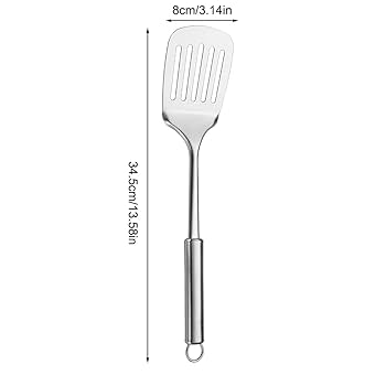 【新品・未使用】　All-Clad ステンレスターナー　フライ返し　万能ターナー Amazon.co.jp: EDAR オールステンレスターナー フライ返し 18-8