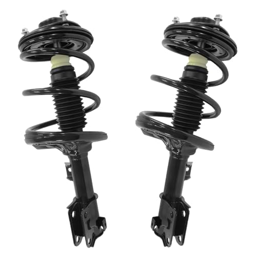 Image of Detroit Axle - 6pc Struts Sway Bars for 2006-2012 Mitsubishi Eclipse, 4 Front Rear Struts with Coil Spring 2 Front Sway Bar End Links 2007 2008 2009 2010 2011 Replacement Suspension Kit