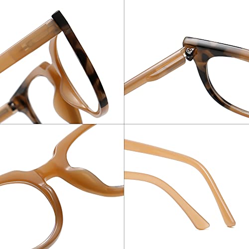 Image of Bevi Reading Glasses Blue Light Blocking Magnify Glasses with Spring Hinge Anti Eye Strain for Men and Women
