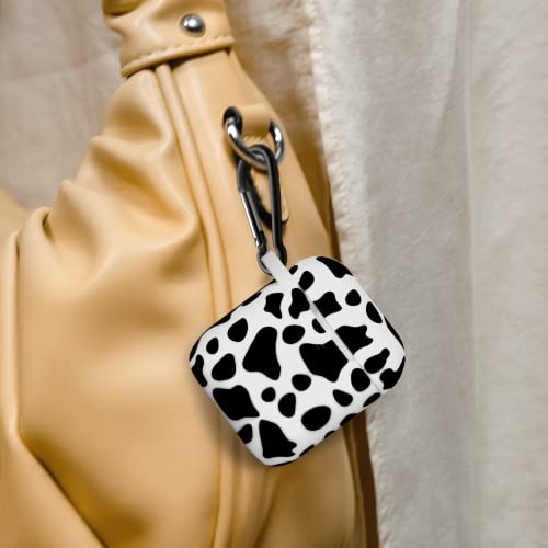 Molova Airpod Case Soft Silicone Flexible Skin Cow Print Airpods Case Cover For Apple Airpods 2&1 Cute For Girls With Keychain (Cow) #TOP6