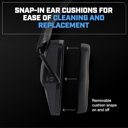 AXIL Trackr Passive Earmuffs snap-in ear cushions