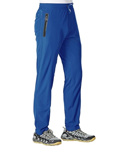 Image of TBMPOY Men's Outdoor Lightweight Hiking Mountain Pants Running Active Jogger Pants