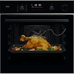 AEG 6000 SenseCook® TR6PB521SB Built In Electric Single Oven with Pyrolytic Cleaning - Black - A++ Rated