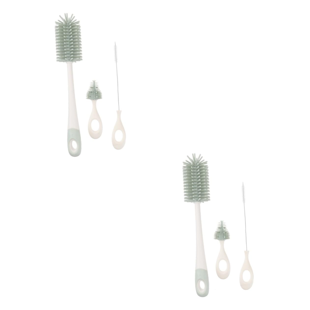 TOYANDONA 2 Pz Set Di Spazzole Per La Pulizia Spazzola Per La Pulizia Delle Bottiglie Di Latte Scovolino Per Bambini Abito Contenitore Pennello Per Bollitore Silicone Alimentare Bambino