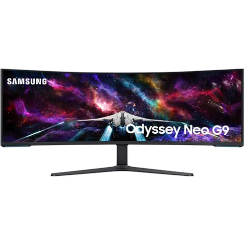 Image of Samsung 57 inch Odyssey Neo G9 Dual 4K UHD Quantum Mini-LED Curved Gaming Monitor Bundle with Tech Smart USA Elite Suite 18 Standard Editing Software Bundle + 2 Year CPS Enhanced Protection Pack