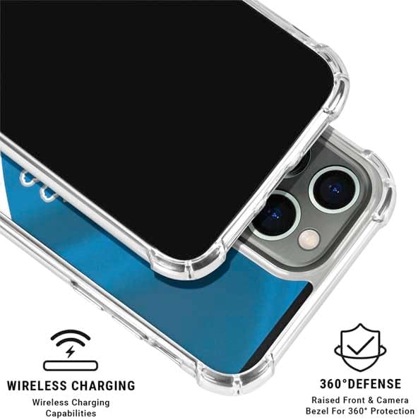 Skinit Clear Phone Case Compatible with iPhone 16 Pro Max - Officially Licensed NFL Detroit Lions Design