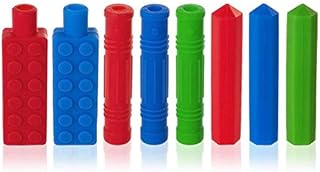 8 Packs Pencil Topper, ANSUG Silicone Therapy Toys Non-Toxic Sensory Chews Toys for Baby Children for Special Needs, Teething Relief Biting, Anxiety