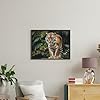 BTCOWZRV Tiger on A Boulder in The Jungle Paint by Numbers Kit for Adults, DIY Acrylic Oil Paintings for Wall Decor, Cotton Craft Arts 30x40cm for Beginner, Personalized Paint by Numbers for Gift #3