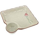 Assiettes à sushis avec sauce – idéales pour de multiples occasions : fêtes, mariages, banquets, buffets, restaurants ou usage domestique. assiettes compartimentées en céramique