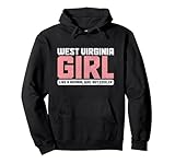 West Virginia Girl Funny WV Pride Vintage Pullover Hoodie