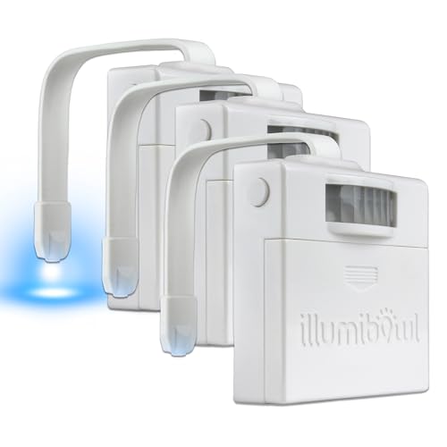 Image of IllumiBowl Toilet Night Light, As Seen On Shark Tank, Multi-Color, Universal Fit, Battery Powered Motion Sensor Night Light, Bathroom Gadgets, Potty Training LED Toilet Light, Pack of 3