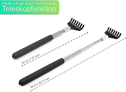 Rückenkratzer Rocita aus Edelstahl mit 68 cm Reichweite im Doppelpack