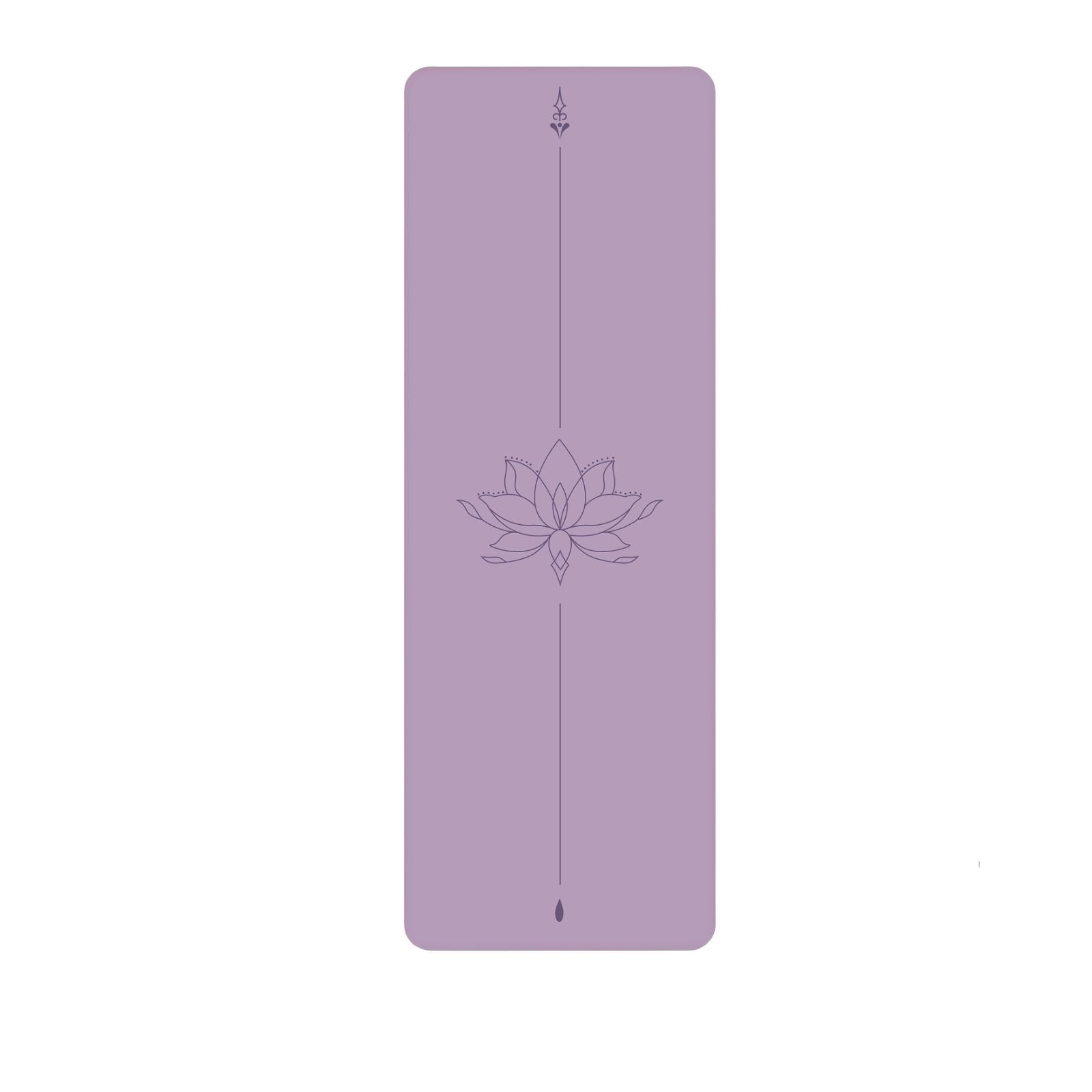 Enssy yoga mat made of PU and natural rubber, thick, non-slip, for women and men, ideal for yoga, gym, Pilates, fitness.