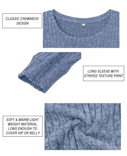 Image of CARCOS Plus Size Tops for Women Long Sleeve Raglan V Neck T Shirts Tunic Fall Blouse Xl-5Xl 14W -28W