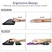 Mouse Pad with Wrist Support and Keyboard Wrist Rest Pad Set,Ergonomic Mouse Pads for Computers Laptop,Non-Slip Comfortable Mousepad w/Raised Memory Foam for Easy Typing Pain Relief (Purple Butterfly)